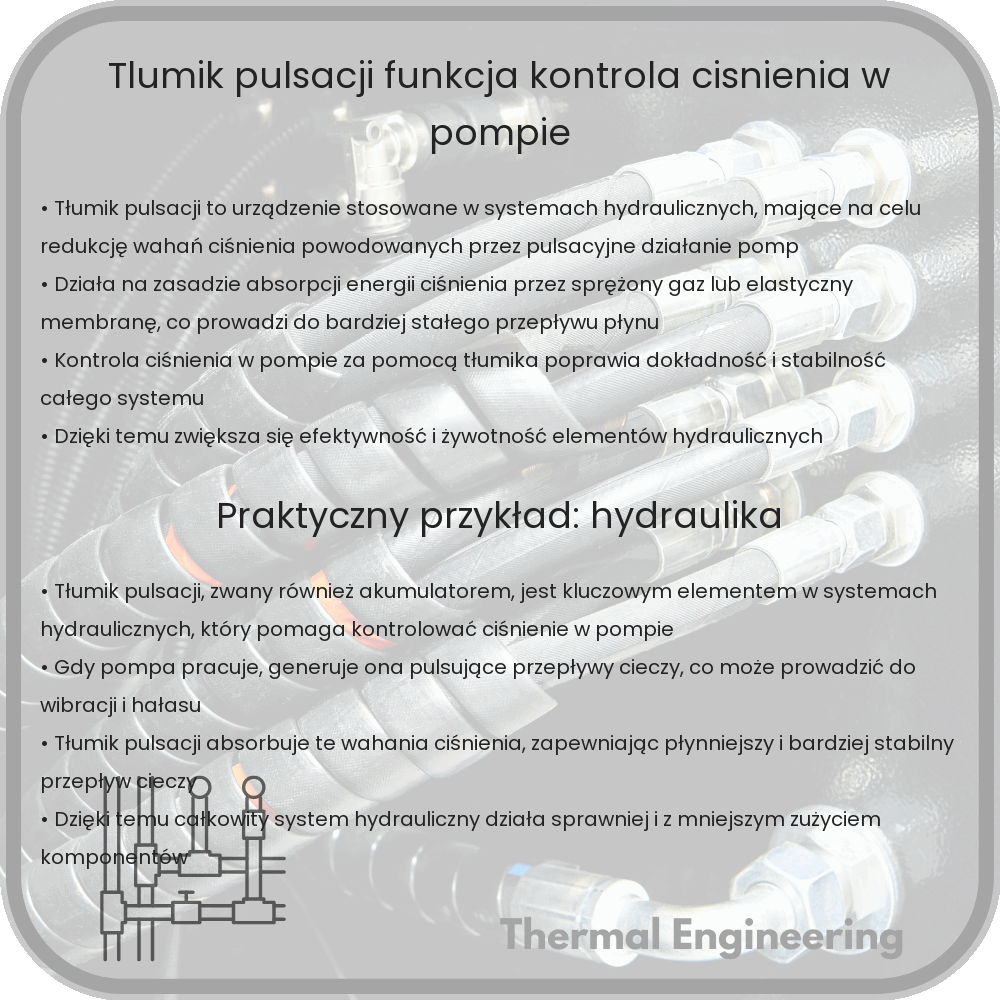 Tłumik Pulsacji | Funkcja, Kontrola Ciśnienia w Pompie