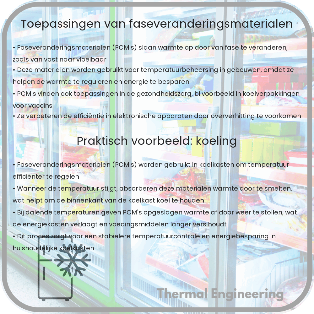 Toepassingen van faseveranderingsmaterialen
