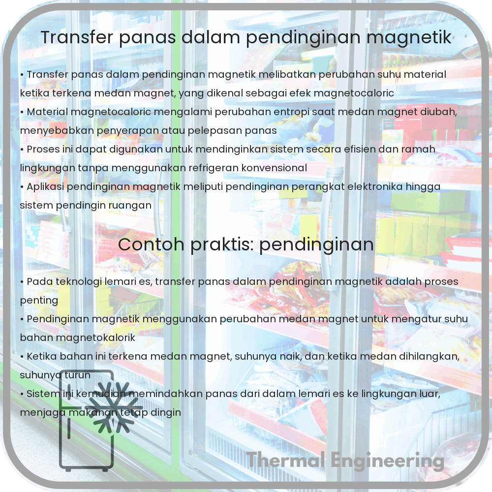 Transfer Panas dalam Pendinginan Magnetik