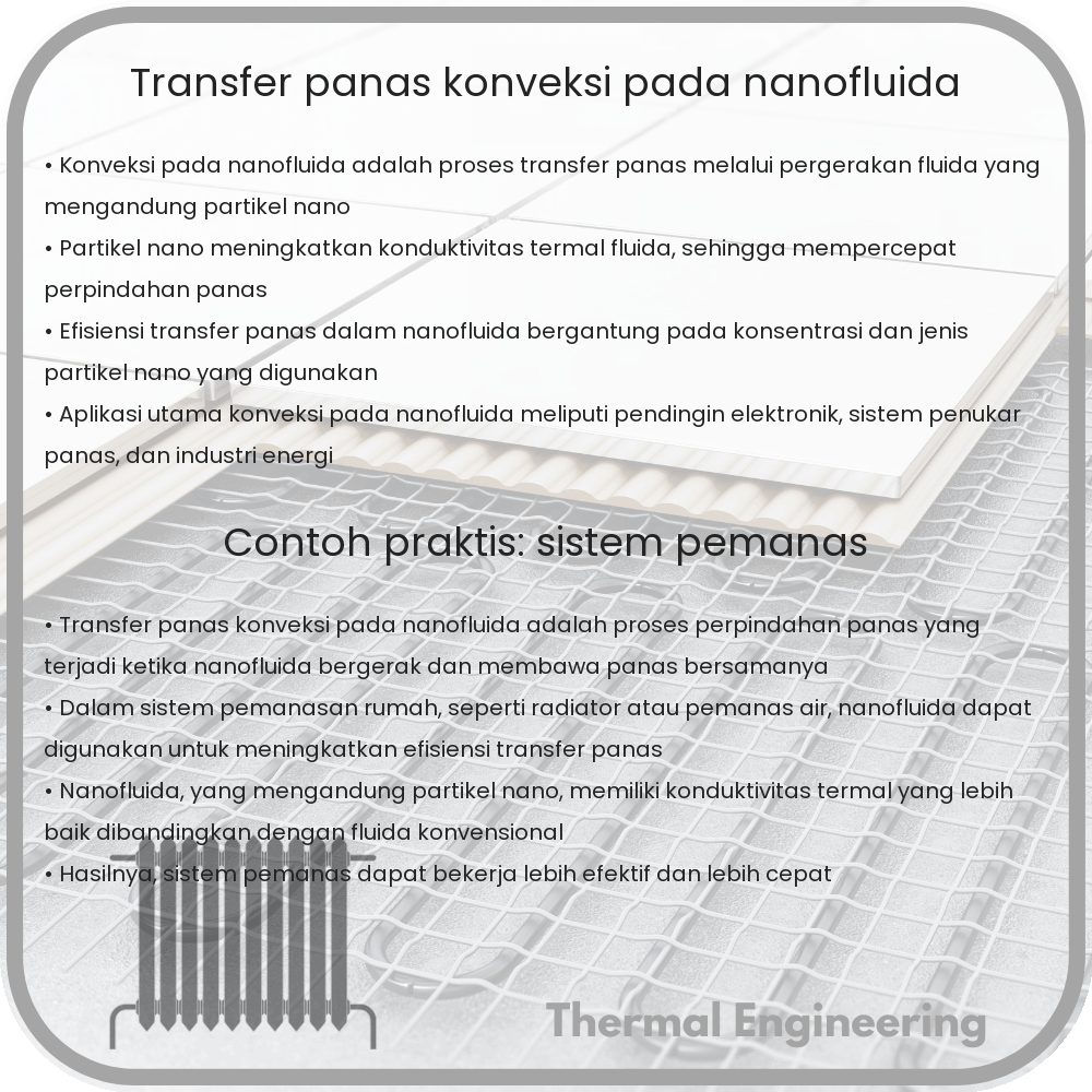 Transfer Panas Konveksi pada Nanofluida