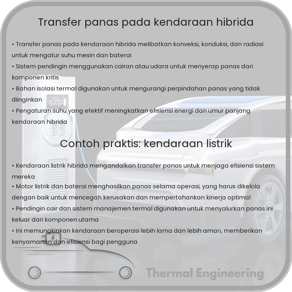 Transfer Panas pada Kendaraan Hibrida