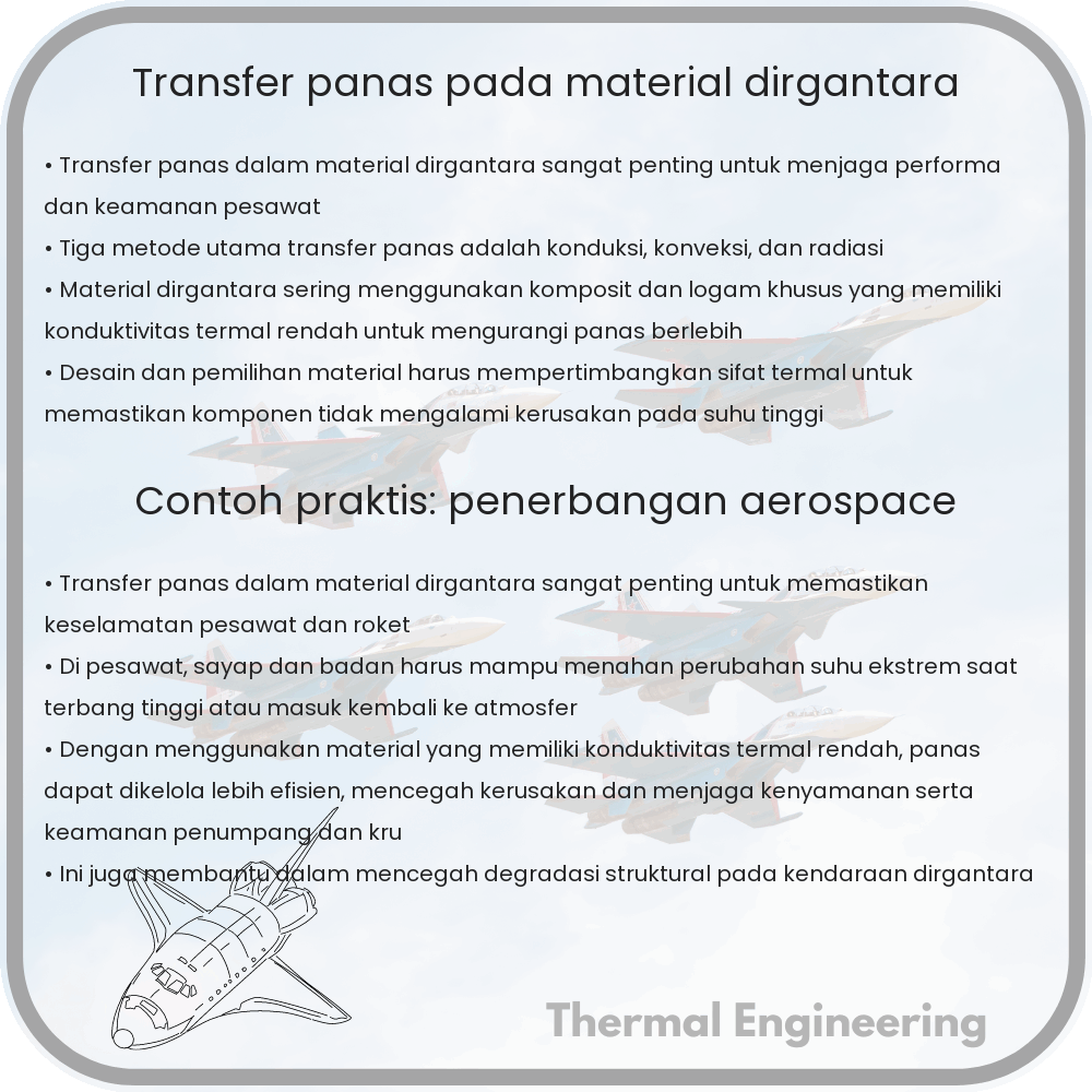 Transfer Panas pada Material Dirgantara