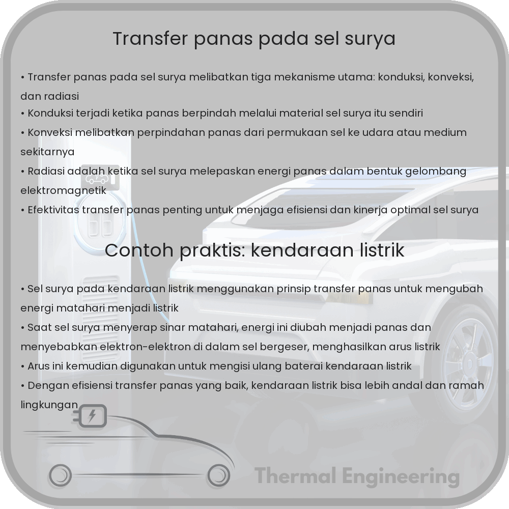 Transfer Panas pada Sel Surya
