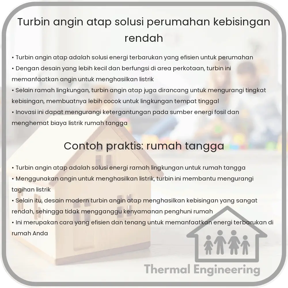 Turbin Angin Atap | Solusi Perumahan & Kebisingan Rendah