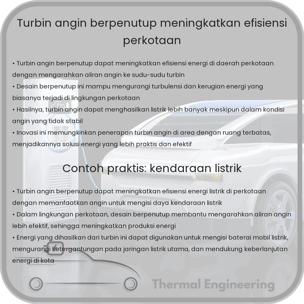 Turbin Angin Berpenutup | Meningkatkan Efisiensi Perkotaan