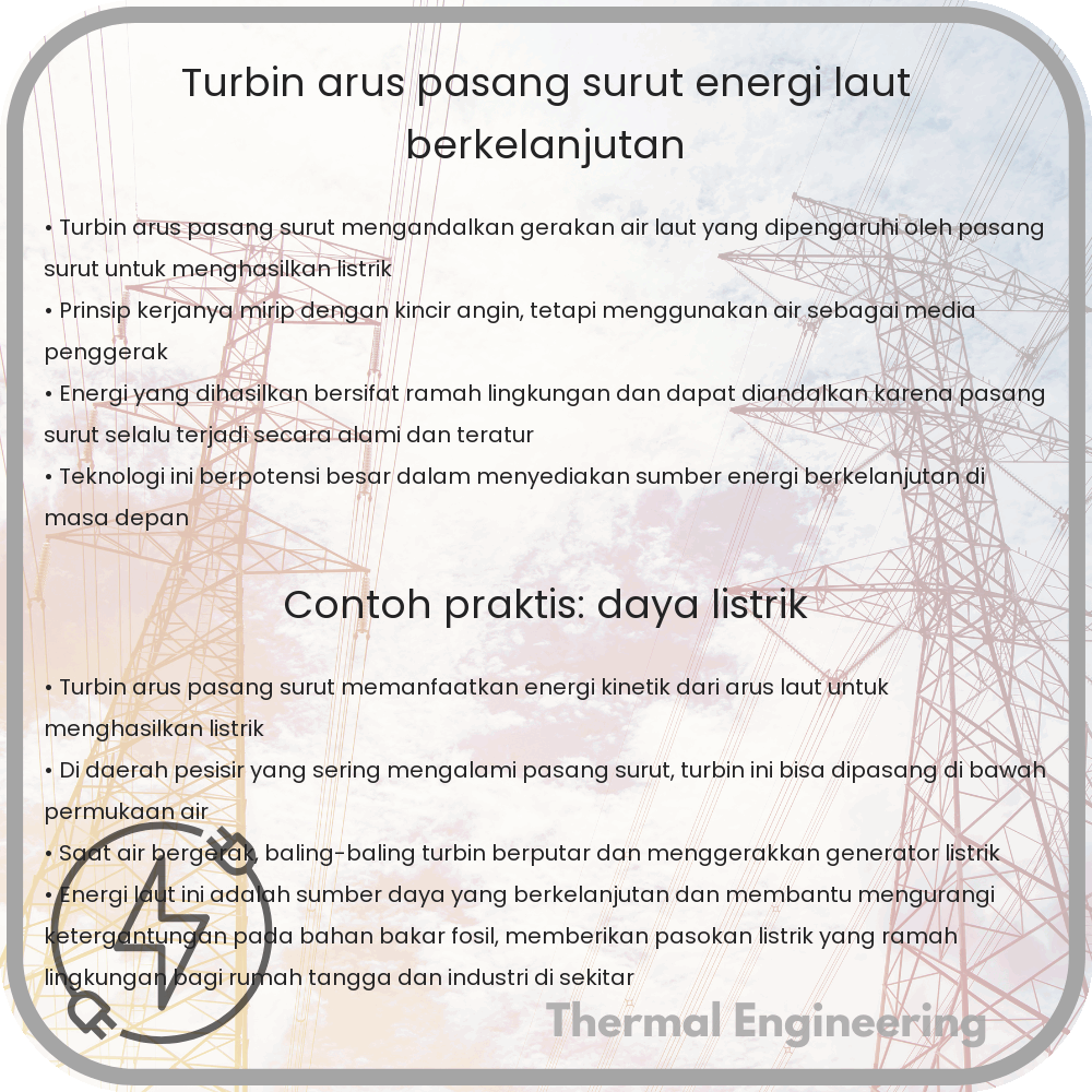 Turbin Arus Pasang Surut | Energi Laut Berkelanjutan
