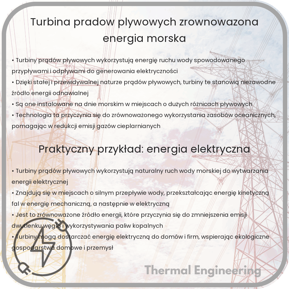 Turbina Prądów Pływowych | Zrównoważona Energia Morska