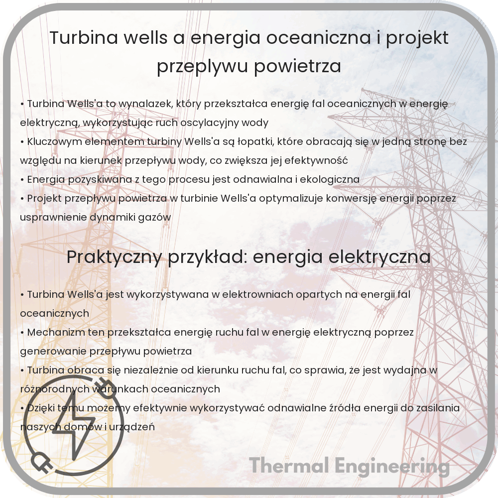 Turbina Wells'a | Energia Oceaniczna i Projekt Przepływu Powietrza