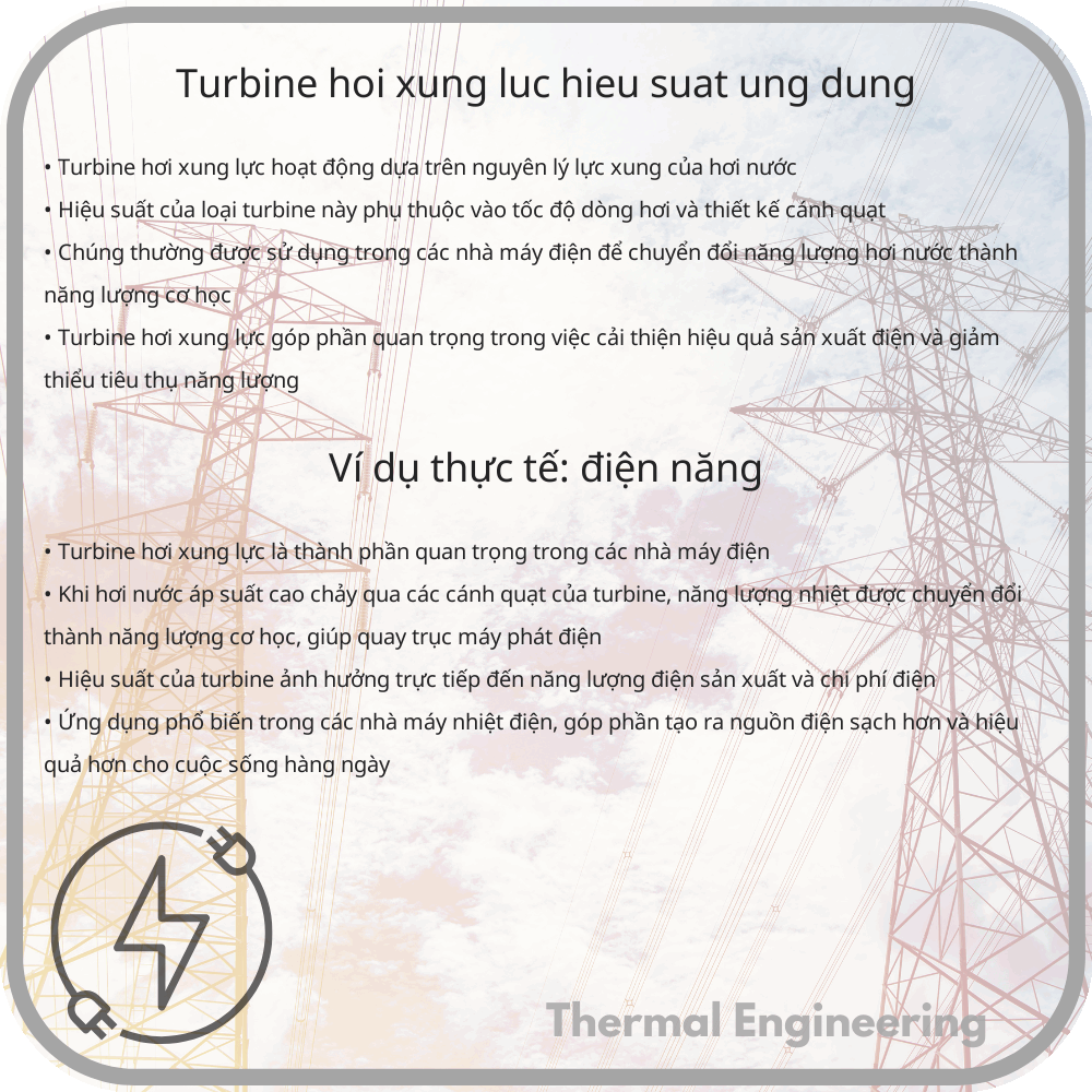 Turbine Hơi Xung Lực | Hiệu Suất, Ứng Dụng