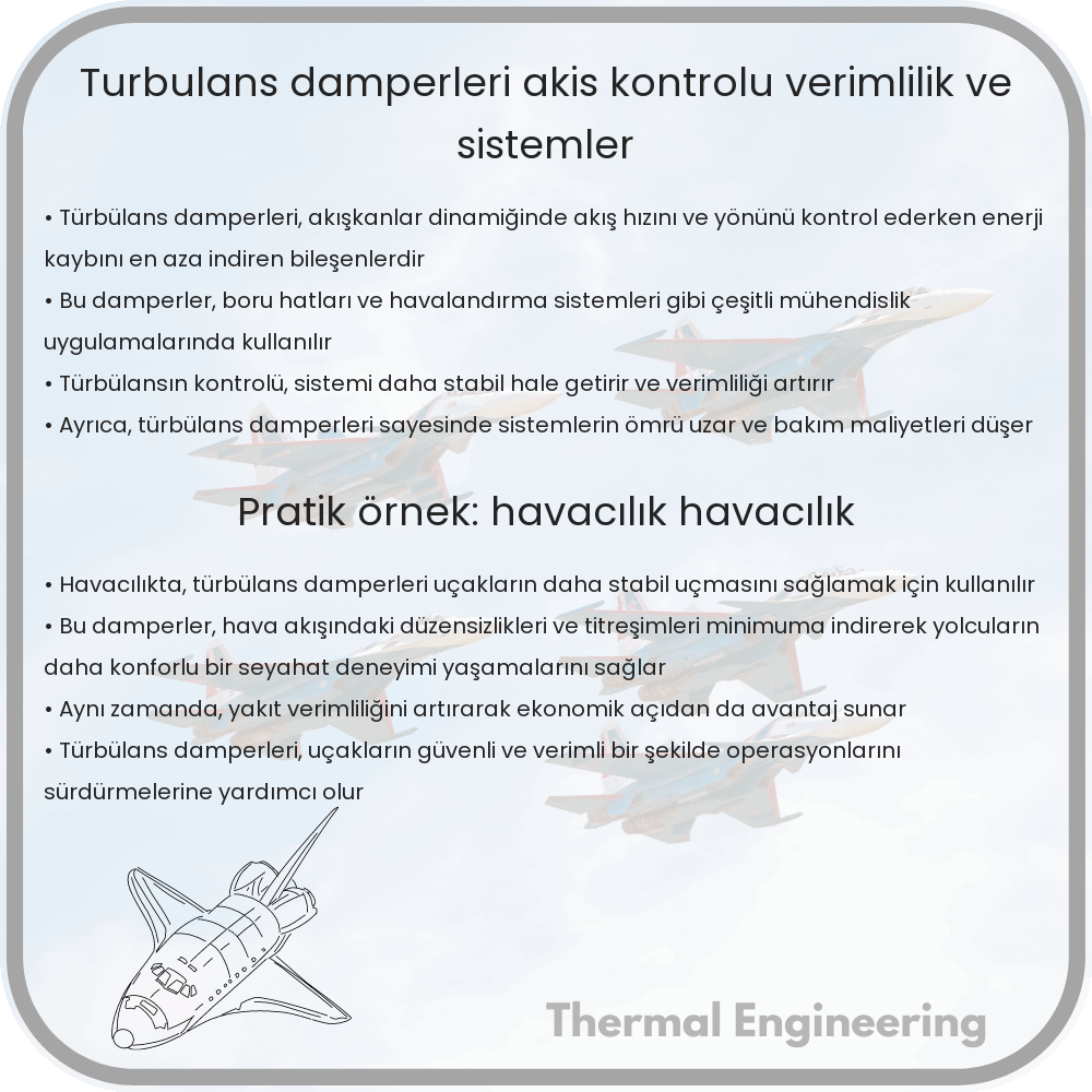 Türbülans Damperleri | Akış Kontrolü, Verimlilik ve Sistemler