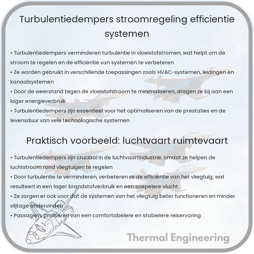 Turbulentiedempers | Stroomregeling, Efficiëntie & Systemen