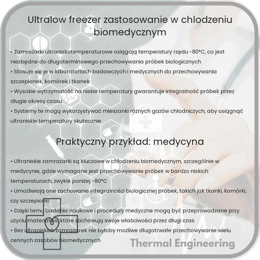 Ultralow Freezer - Zastosowanie w Chłodzeniu Biomedycznym