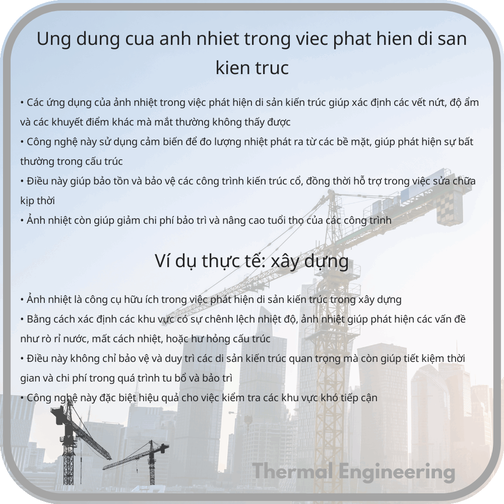 Ứng dụng của ảnh nhiệt trong việc phát hiện di sản kiến trúc
