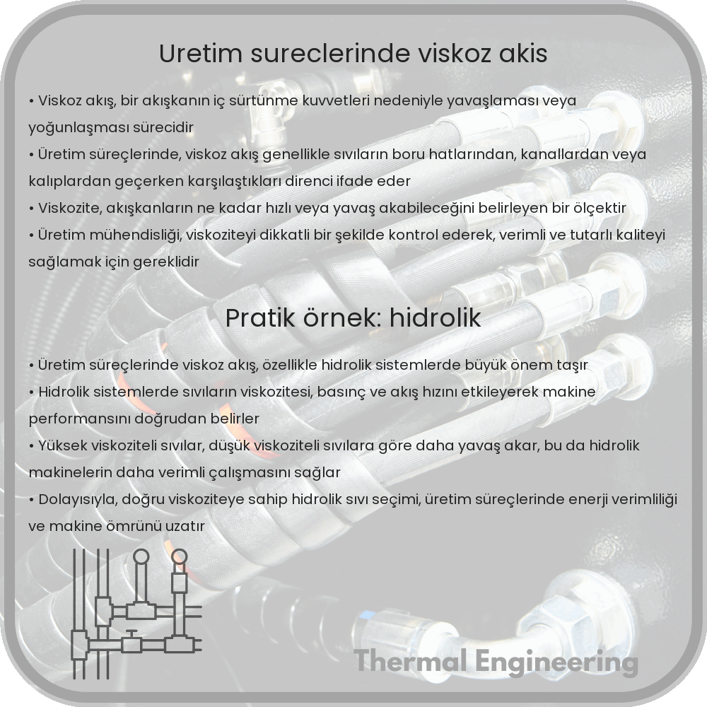 Üretim Süreçlerinde Viskoz Akış