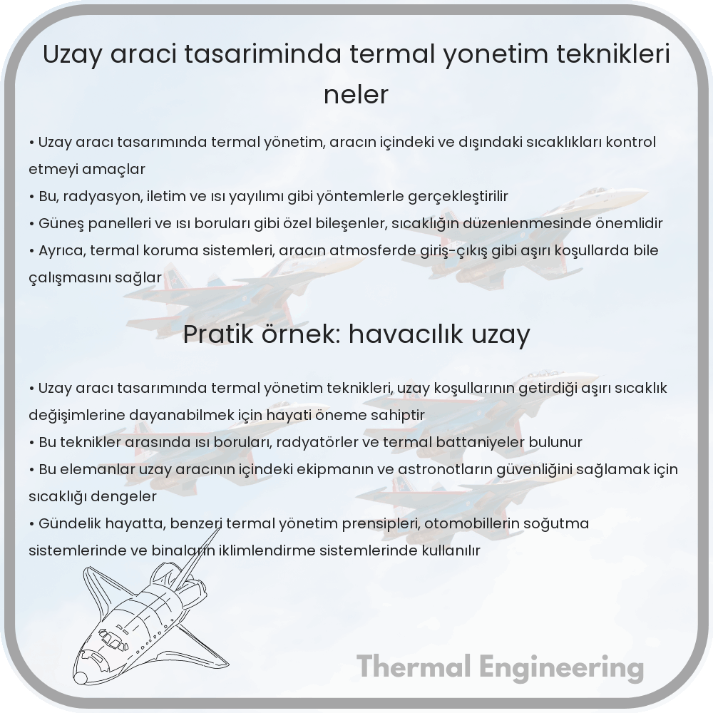 Uzay Aracı Tasarımında Termal Yönetim Teknikleri Neler?