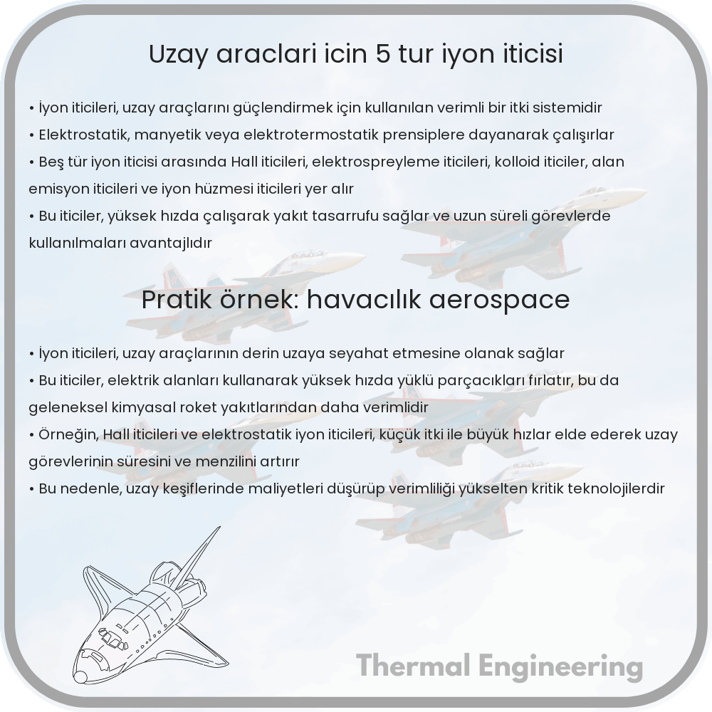Uzay Araçları İçin 5 Tür İyon İticisi