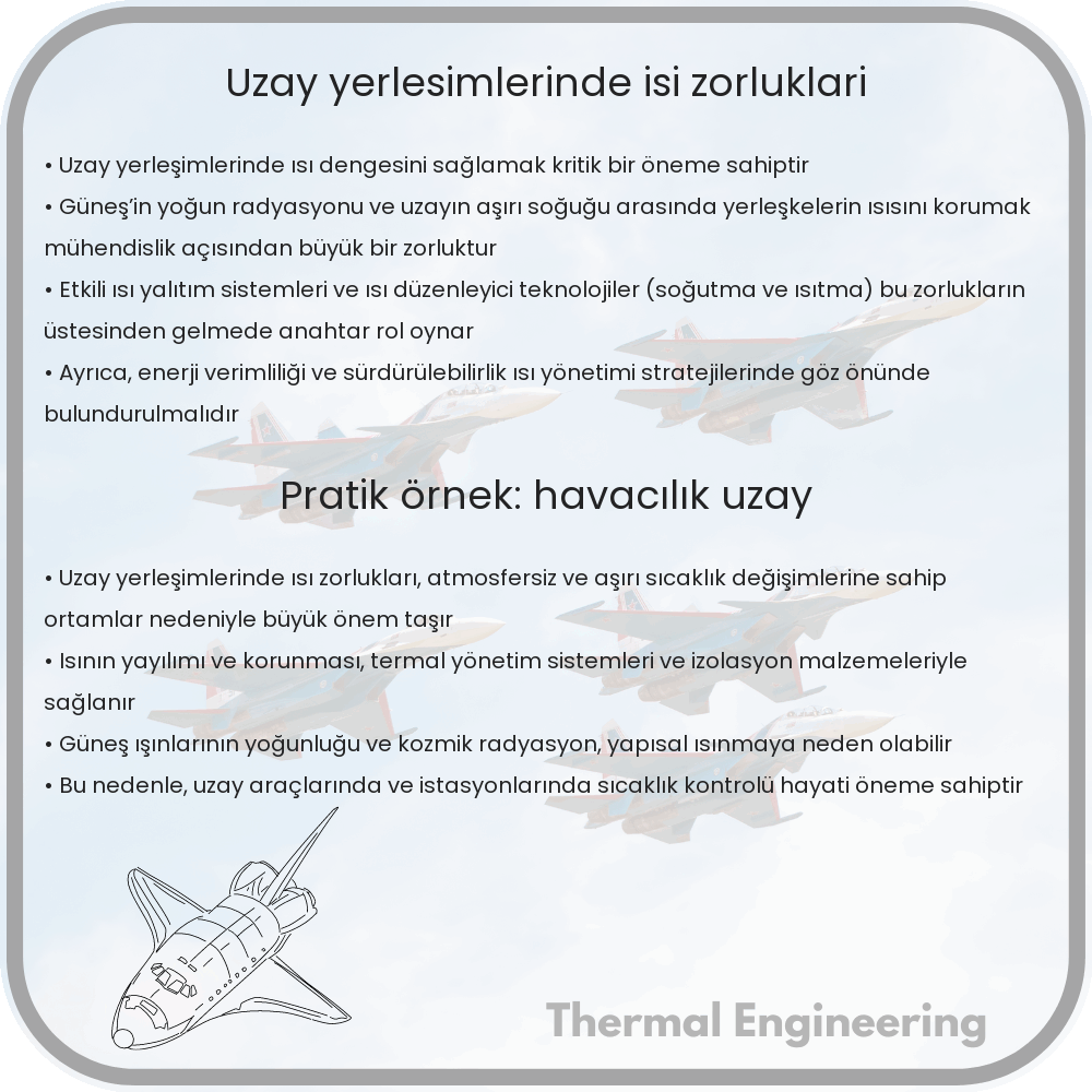 Uzay Yerleşimlerinde Isı Zorlukları