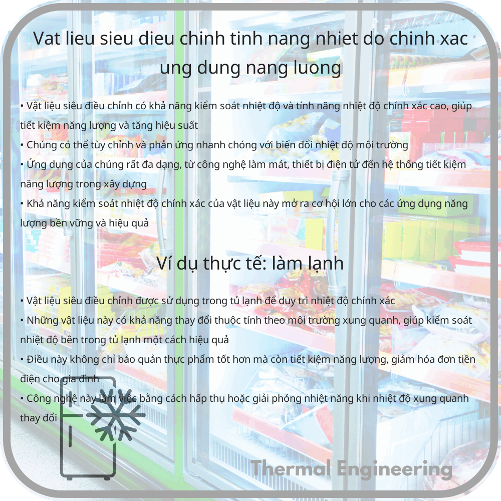 Vật Liệu Siêu Điều Chỉnh | Tính Năng Nhiệt Độ Chính Xác, Ứng Dụng Năng Lượng