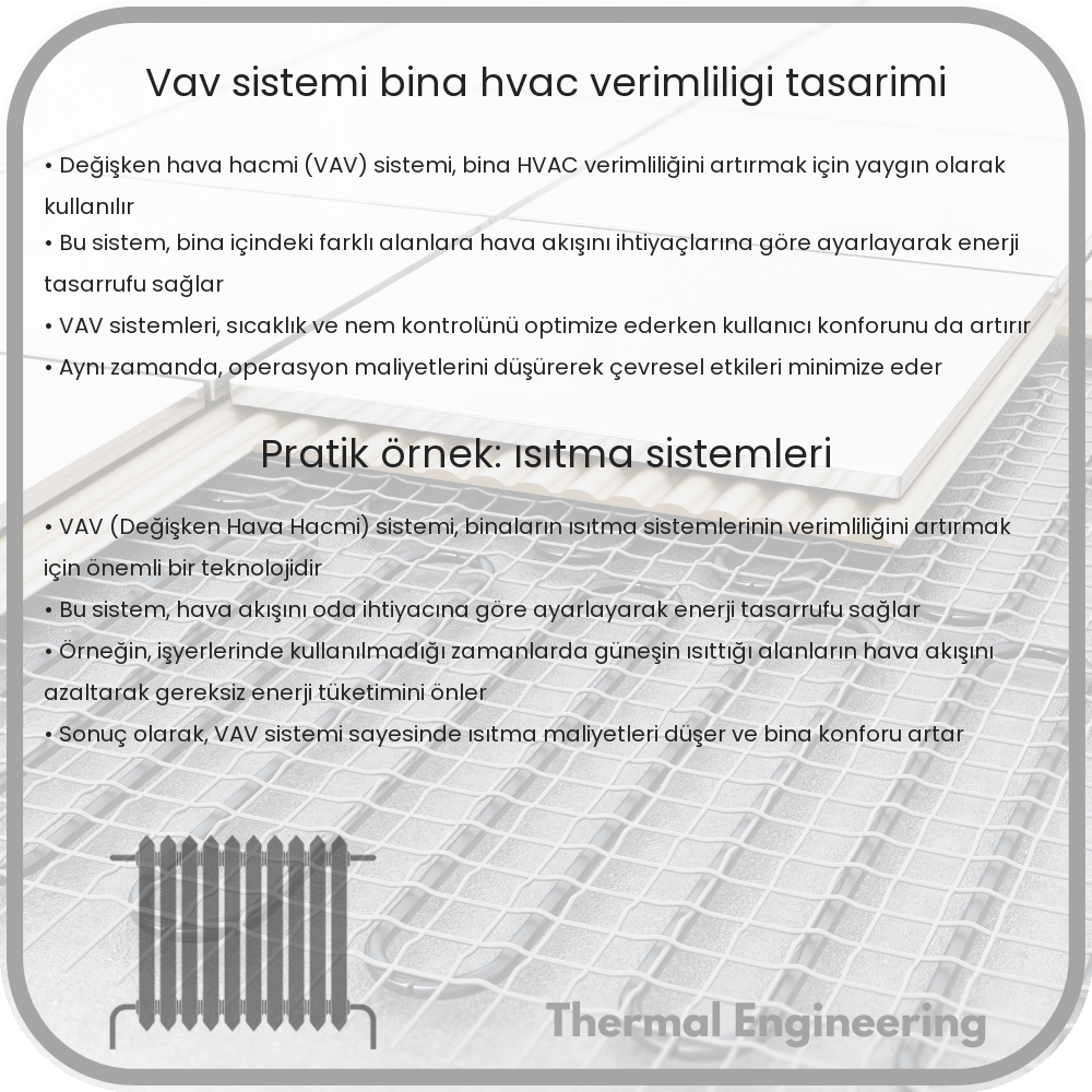 VAV Sistemi | Bina HVAC Verimliliği Tasarımı