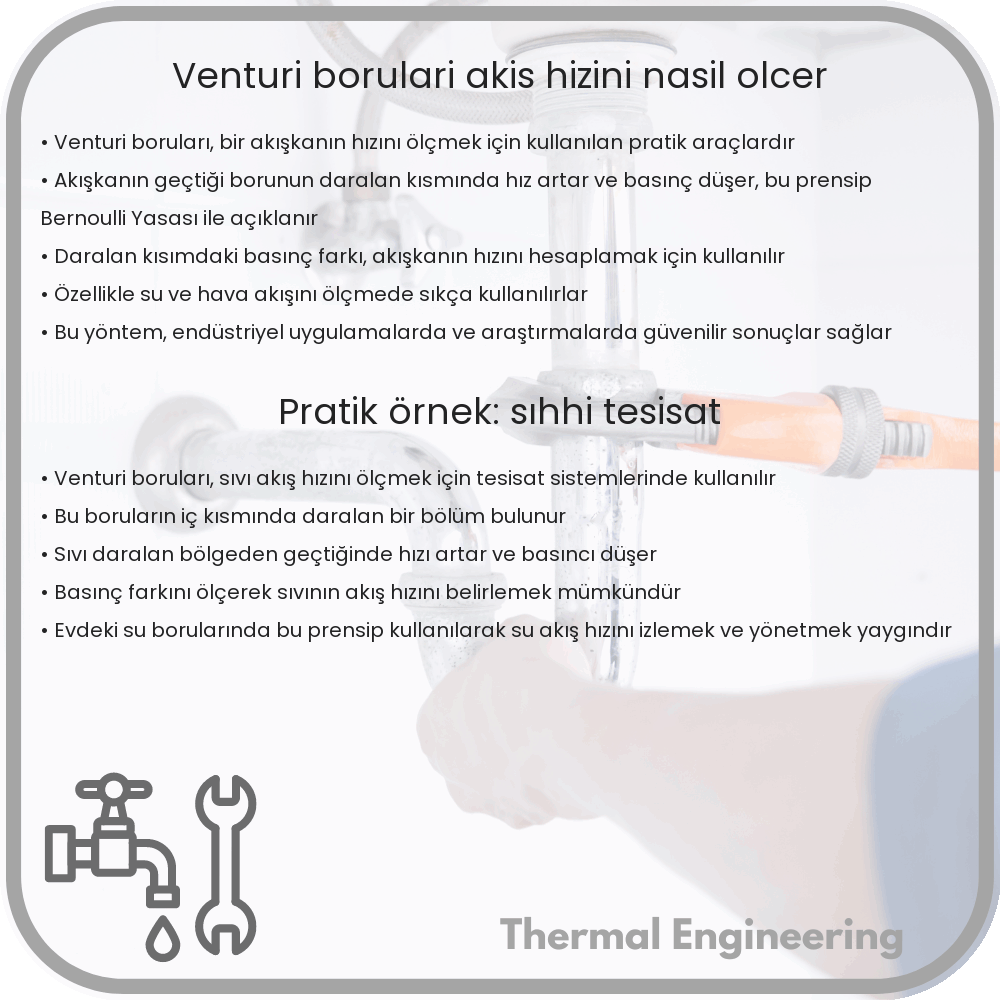 Venturi Boruları Akış Hızını Nasıl Ölçer?