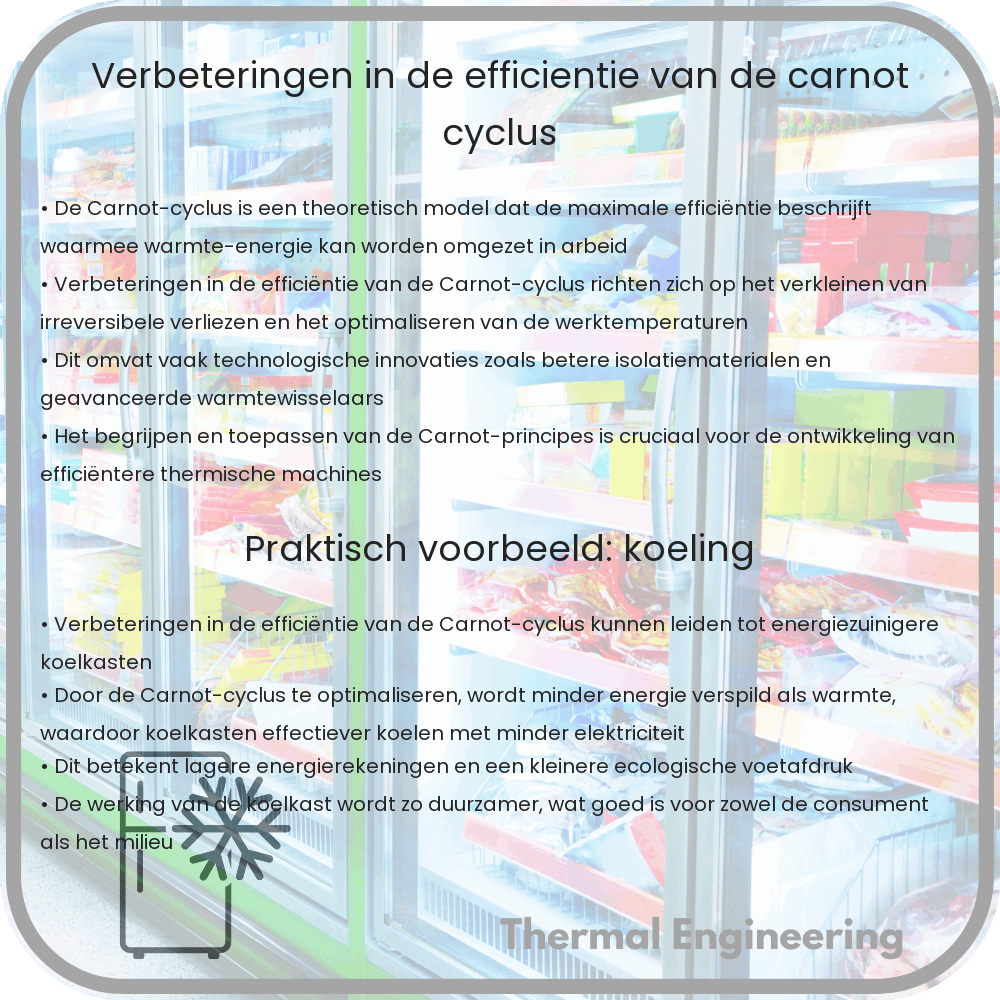 Verbeteringen in de efficiëntie van de Carnot-cyclus