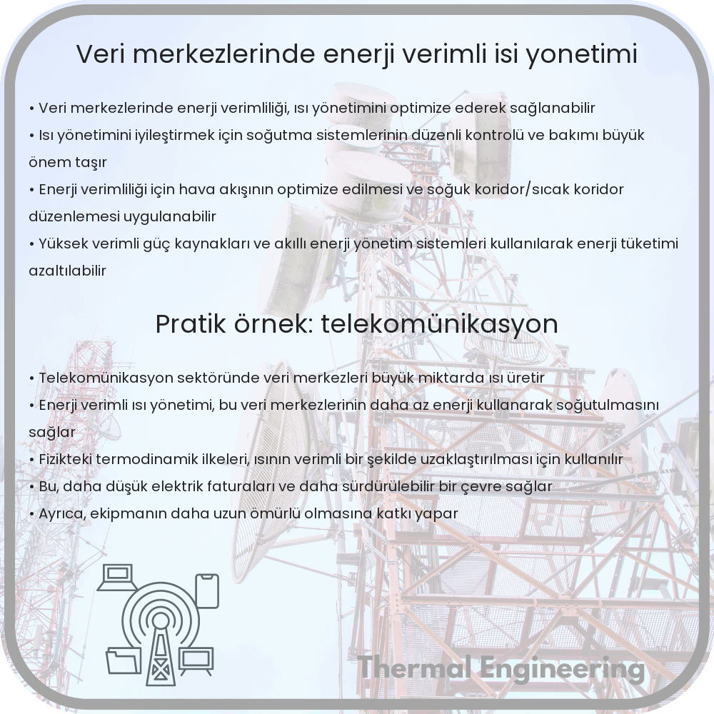 Veri Merkezlerinde Enerji Verimli Isı Yönetimi