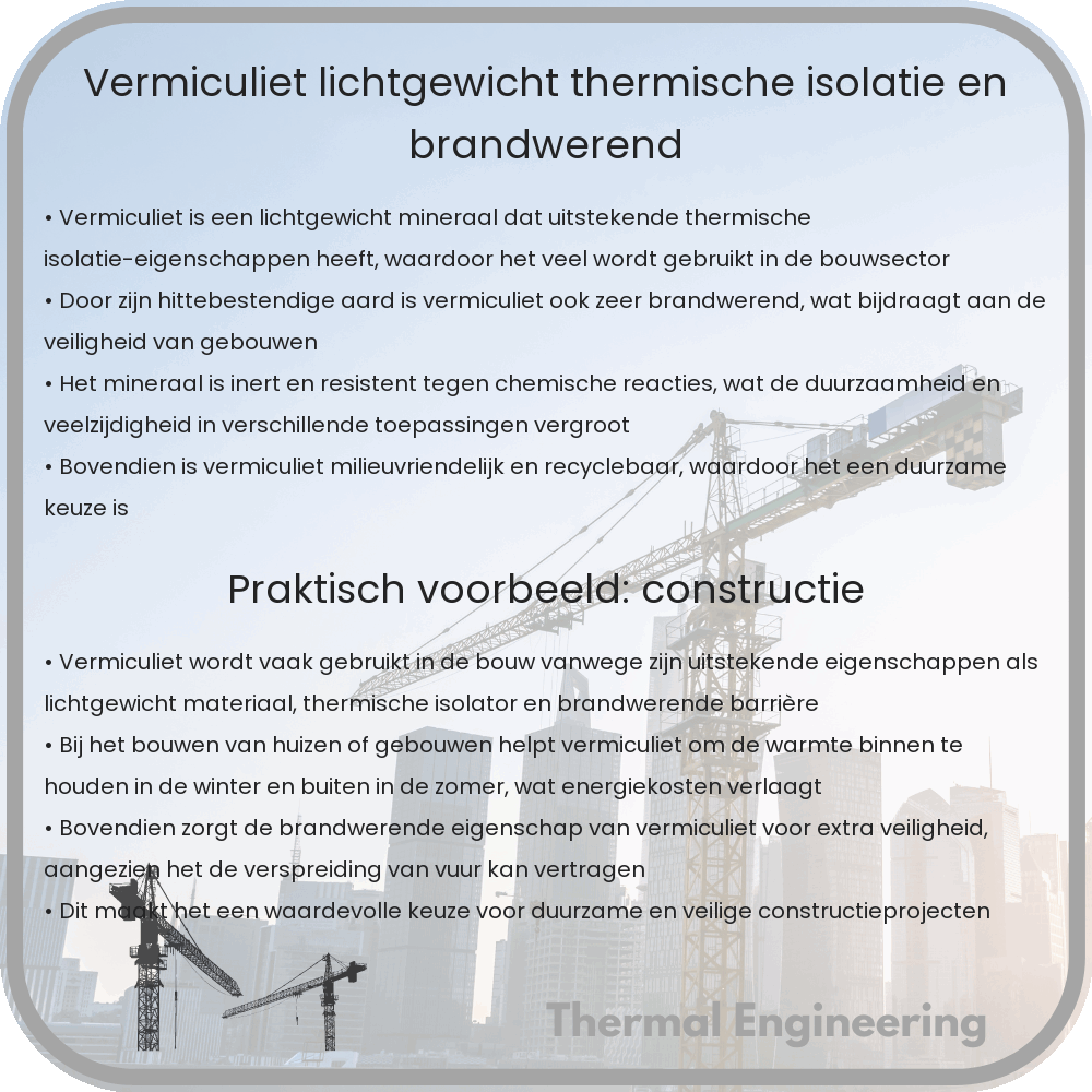 Vermiculiet | Lichtgewicht, Thermische Isolatie en Brandwerend