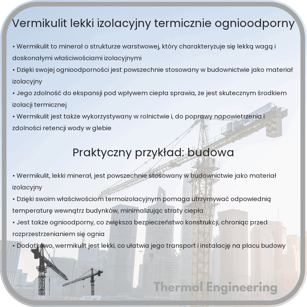 Vermikulit | Lekki, Izolacyjny Termicznie, Ognioodporny