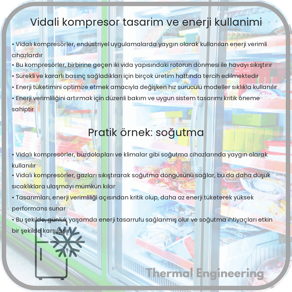 Vidalı Kompresör | Tasarım ve Enerji Kullanımı