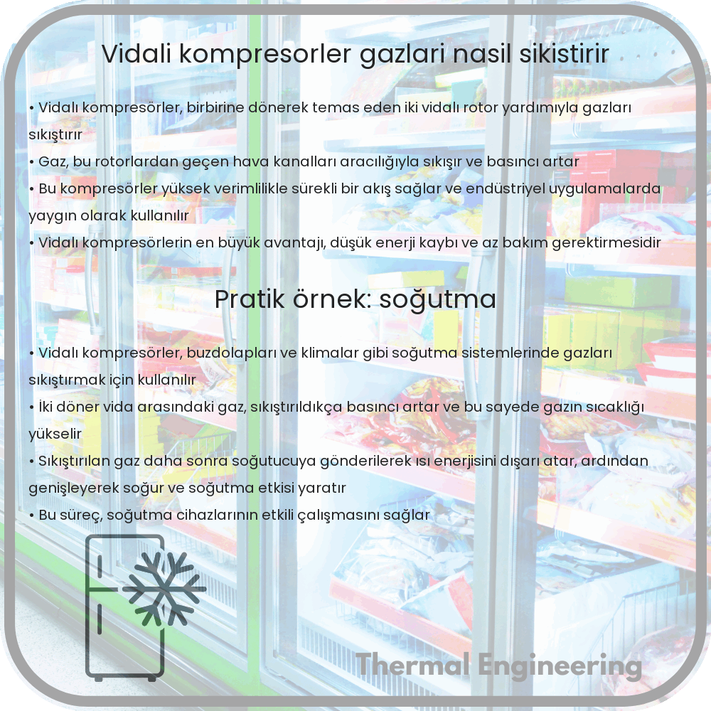 Vidalı Kompresörler Gazları Nasıl Sıkıştırır?