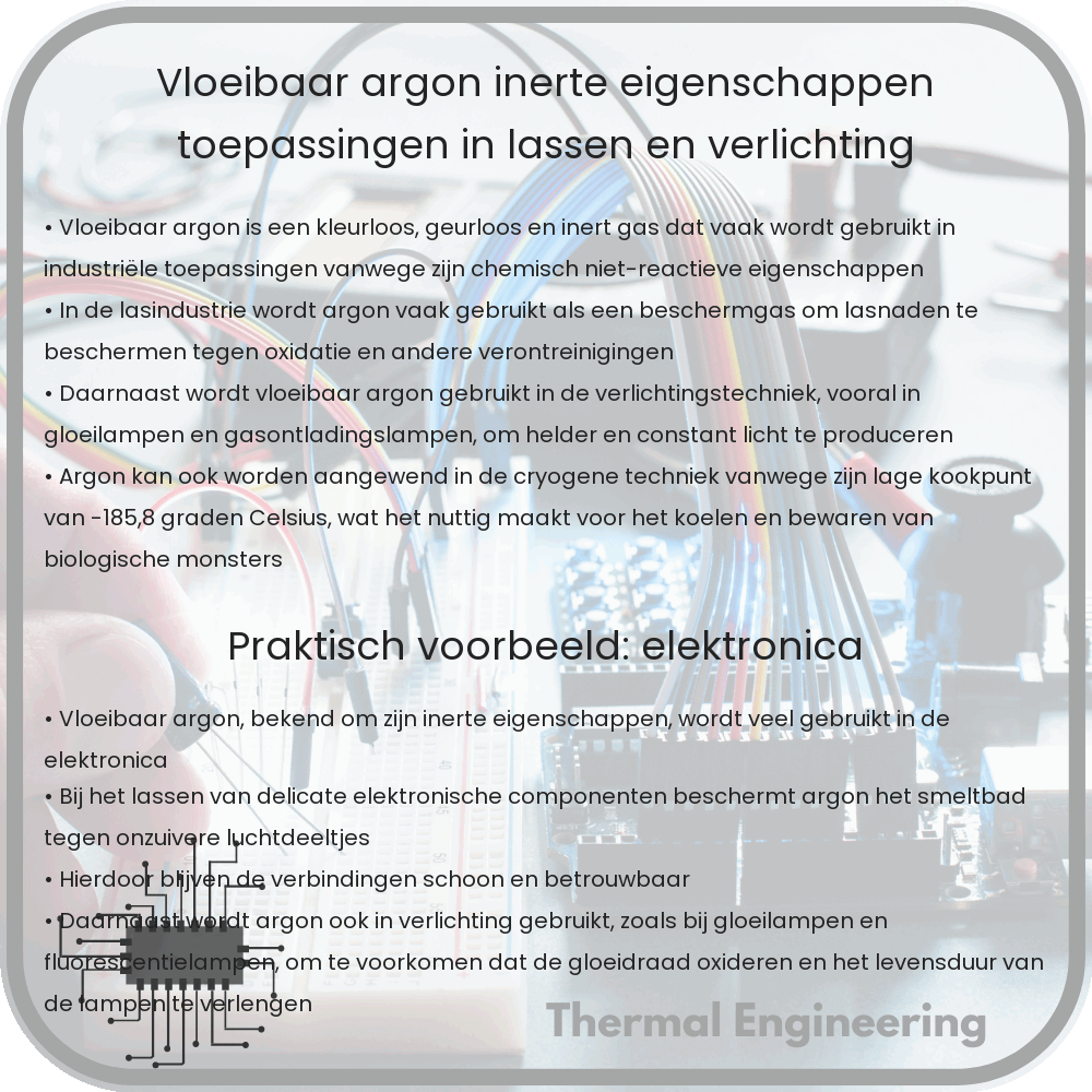 Vloeibaar Argon | Inerte Eigenschappen, Toepassingen in Lassen en Verlichting