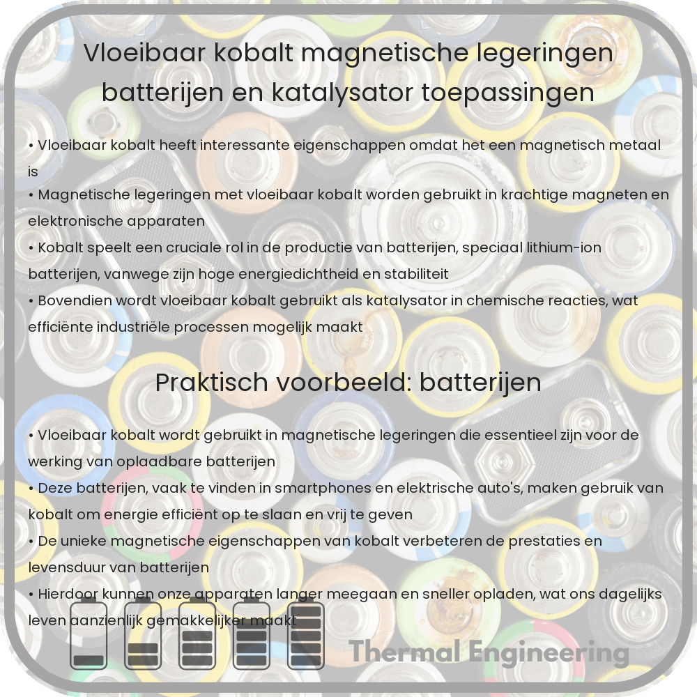 Vloeibaar Kobalt | Magnetische Legeringen, Batterijen en Katalysator Toepassingen