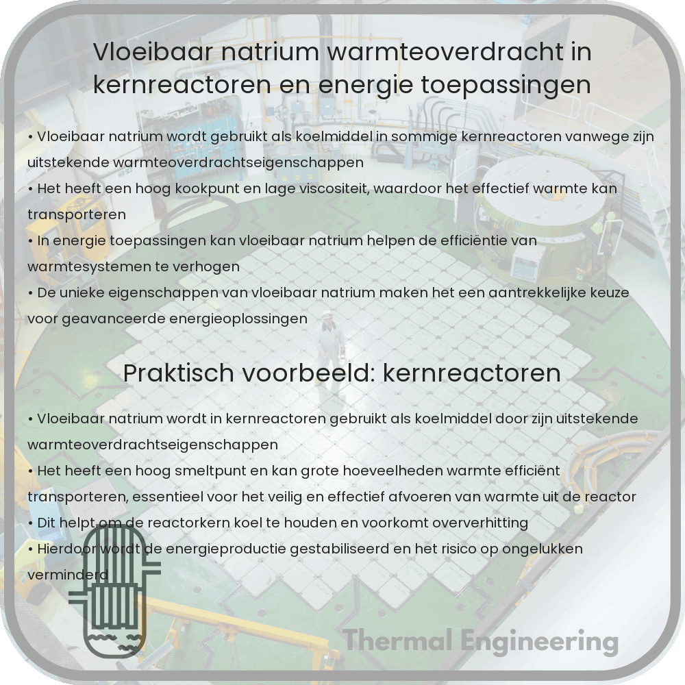 Vloeibaar Natrium: Warmteoverdracht in Kernreactoren en Energie toepassingen