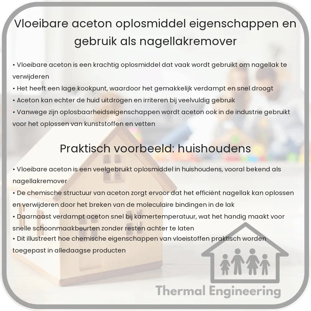Vloeibare Aceton | Oplosmiddel Eigenschappen en Gebruik als Nagellakremover