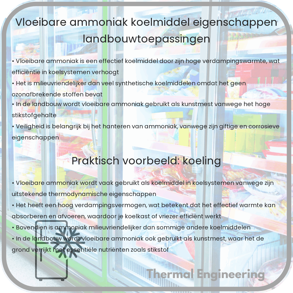 Vloeibare Ammoniak | Koelmiddel Eigenschappen, Landbouwtoepassingen