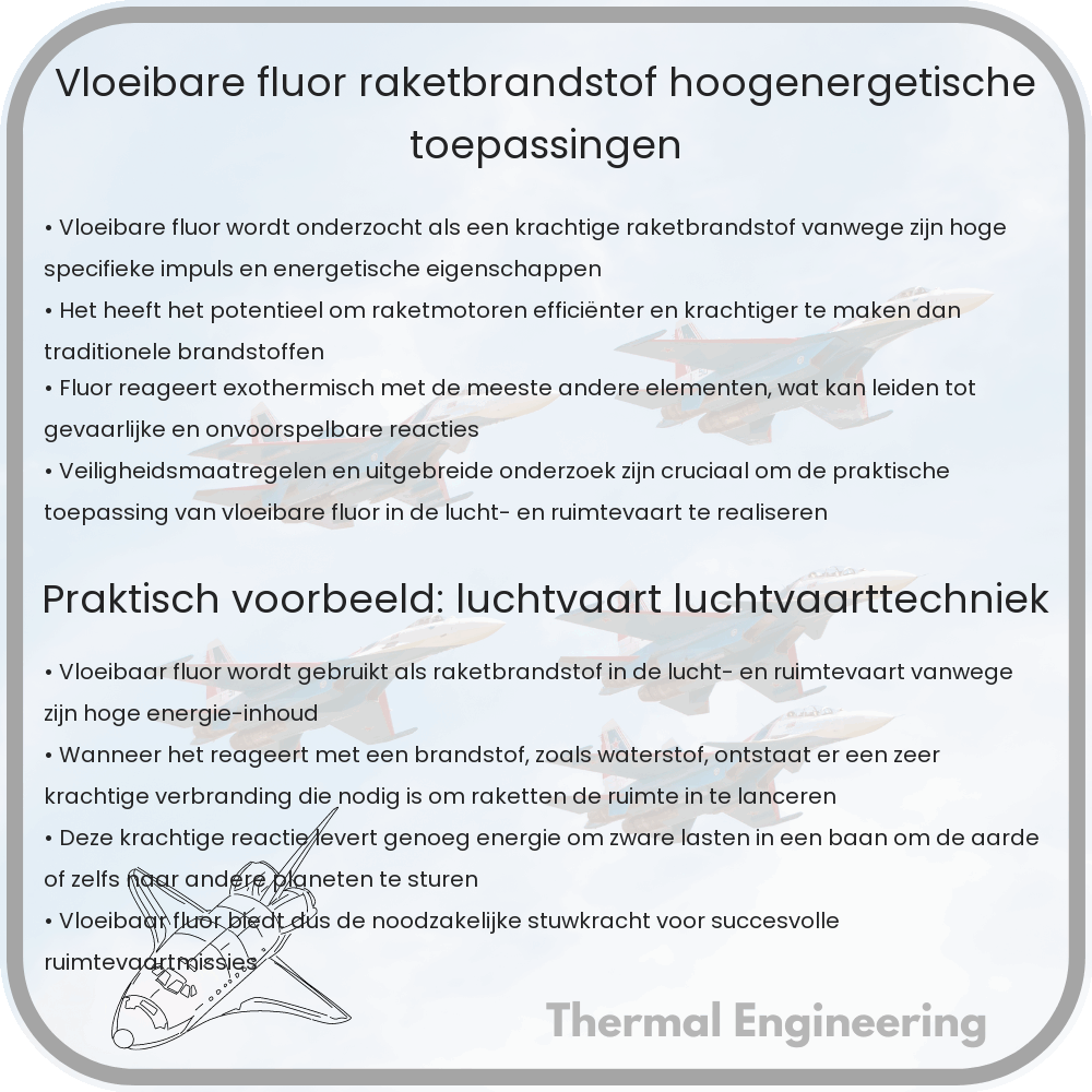 Vloeibare Fluor | Raketbrandstof, Hoogenergetische Toepassingen