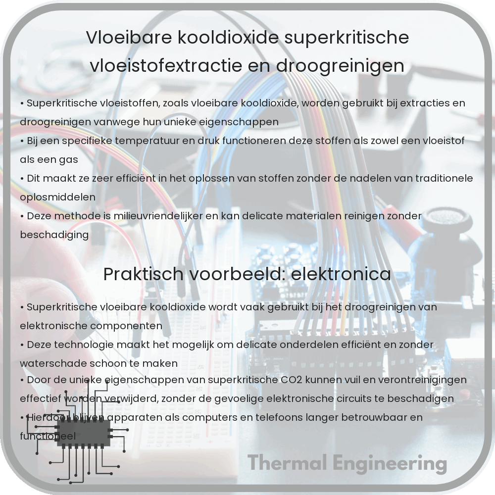 Vloeibare Kooldioxide | Superkritische Vloeistofextractie en Droogreinigen