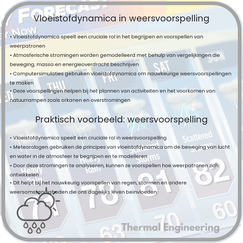 Vloeistofdynamica in Weersvoorspelling