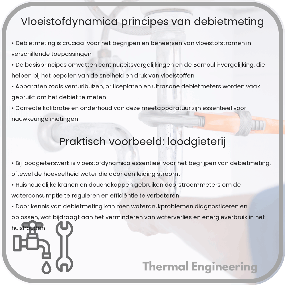 Vloeistofdynamica: Principes van Debietmeting