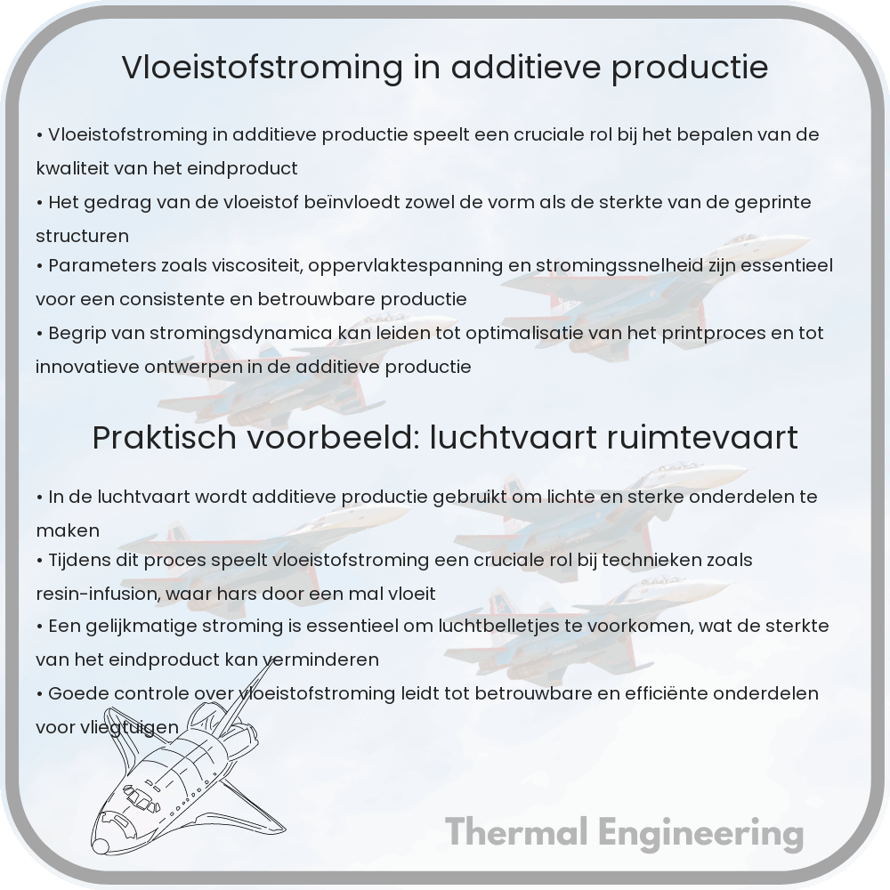 Vloeistofstroming in additieve productie