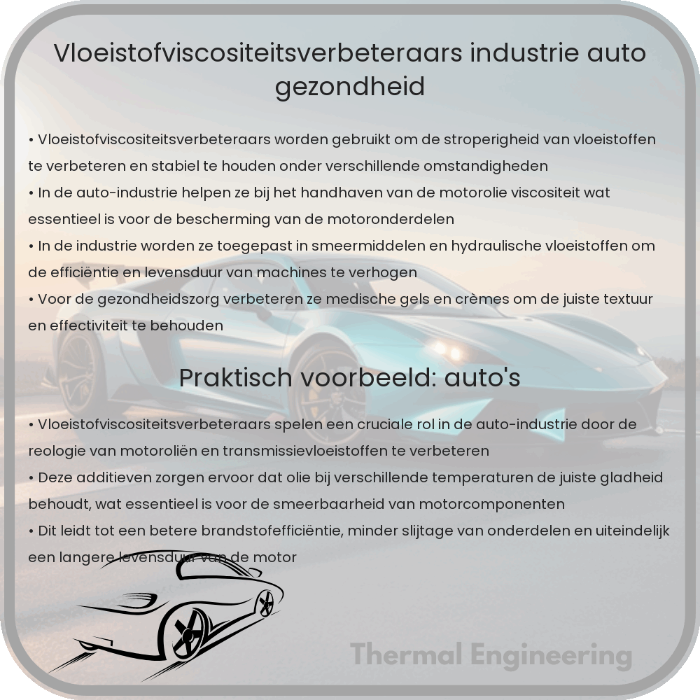 Vloeistofviscositeitsverbeteraars | Industrie, Auto & Gezondheid
