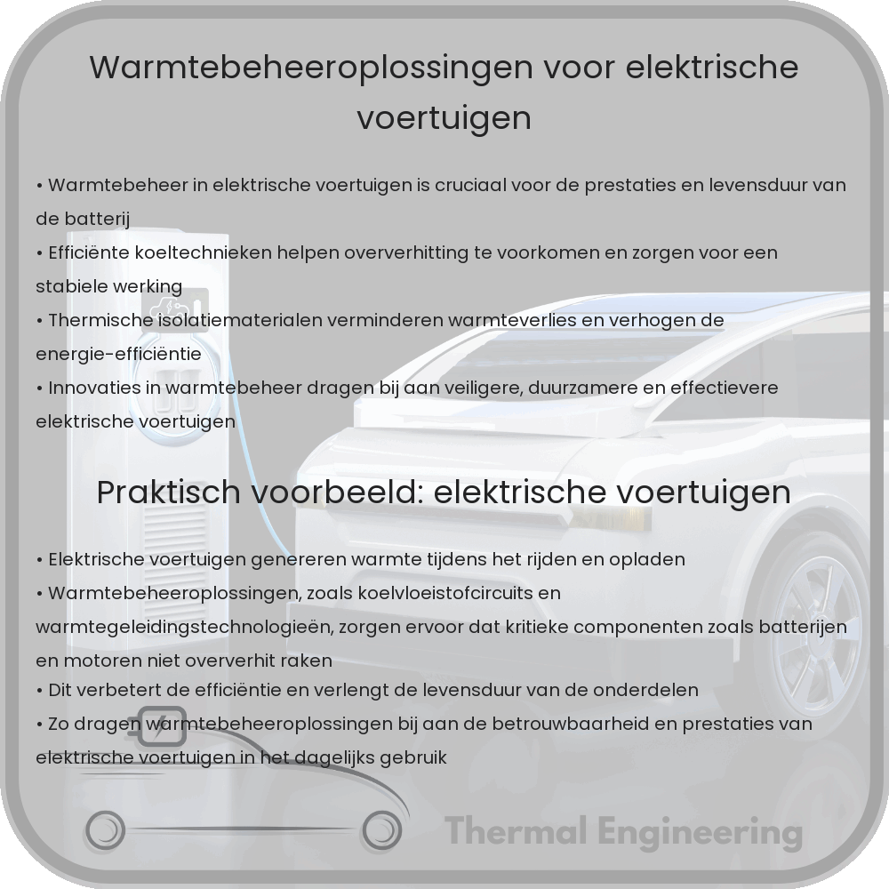 Warmtebeheeroplossingen voor elektrische voertuigen