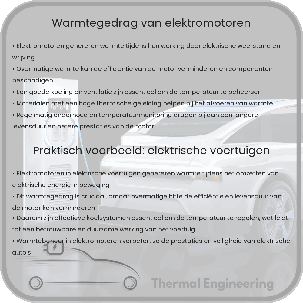 Warmtegedrag van elektromotoren