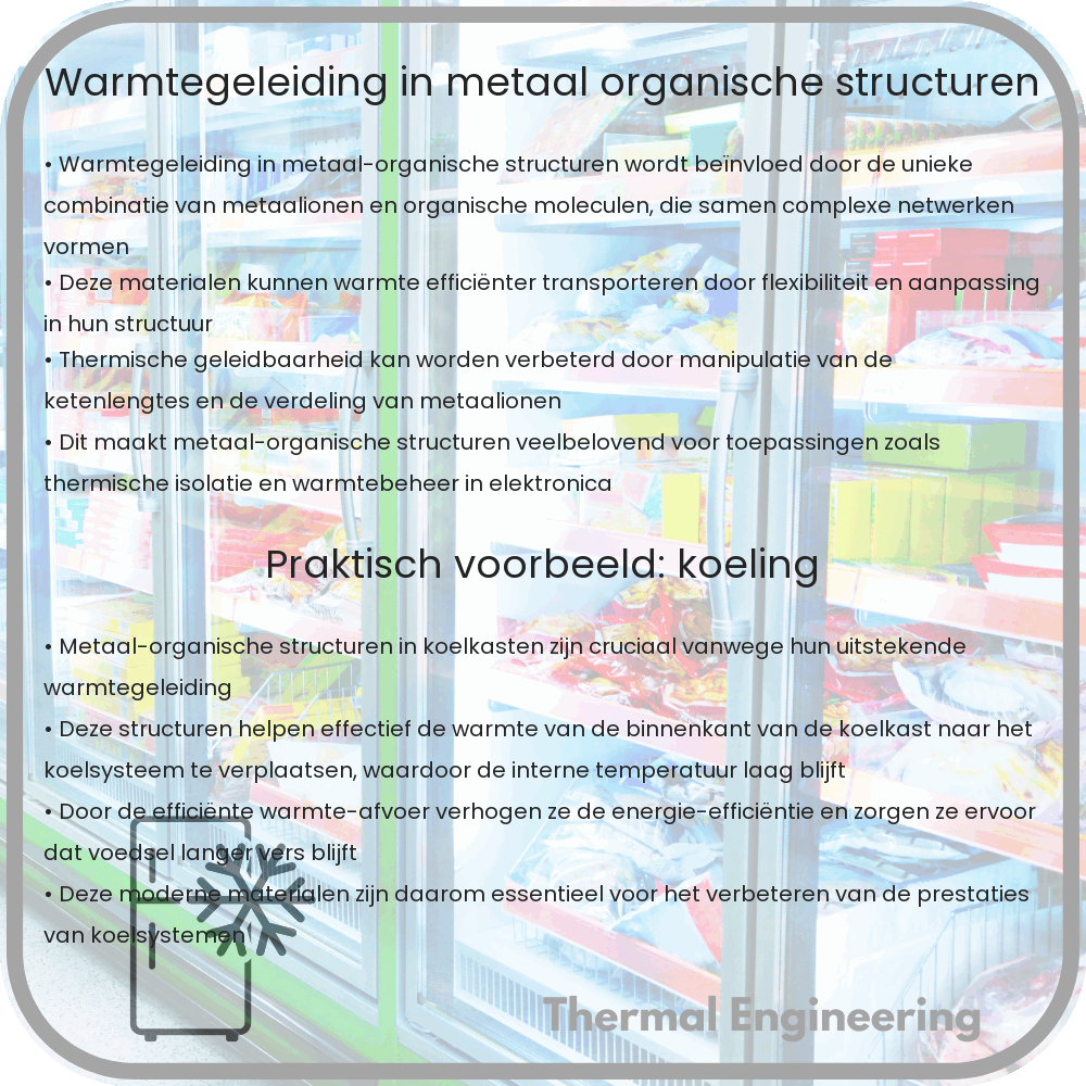 Warmtegeleiding in metaal-organische structuren