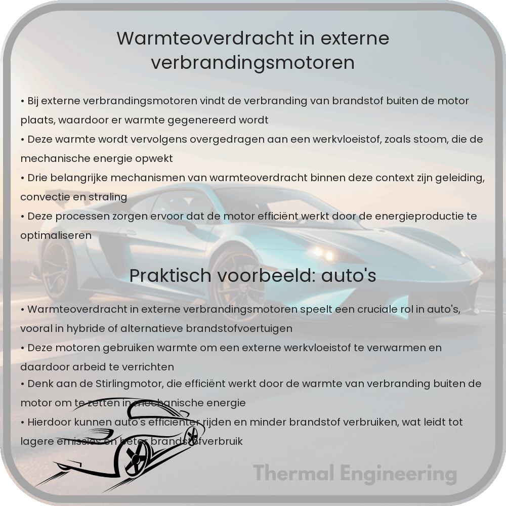 Warmteoverdracht in externe verbrandingsmotoren