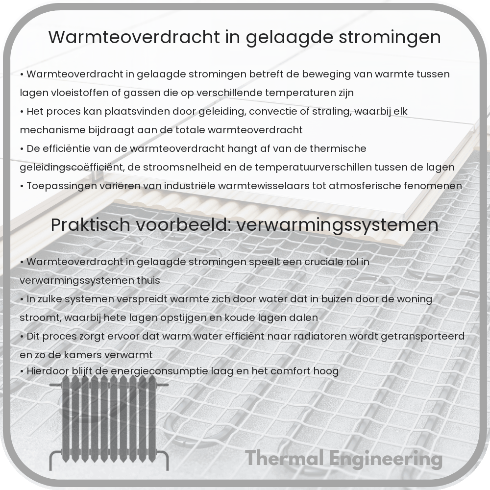 Warmteoverdracht in gelaagde stromingen
