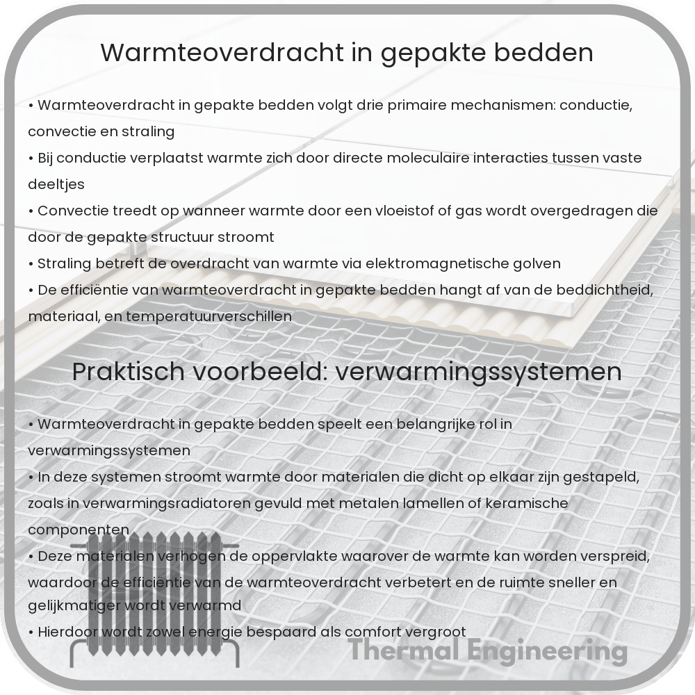 Warmteoverdracht in gepakte bedden