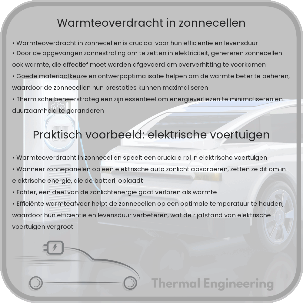 Warmteoverdracht in zonnecellen