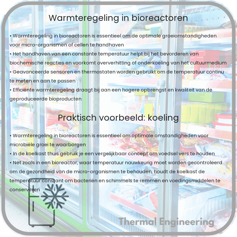 Warmteregeling in bioreactoren