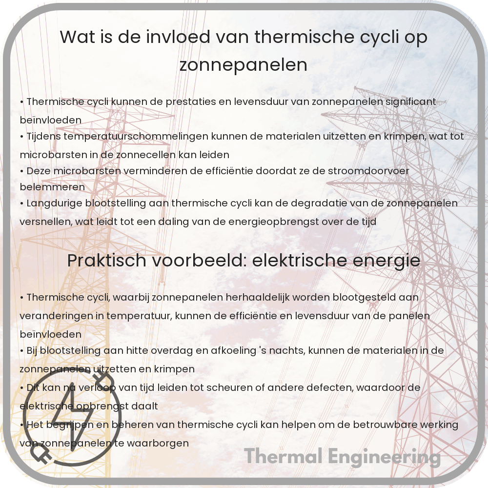 Wat is de invloed van thermische cycli op zonnepanelen